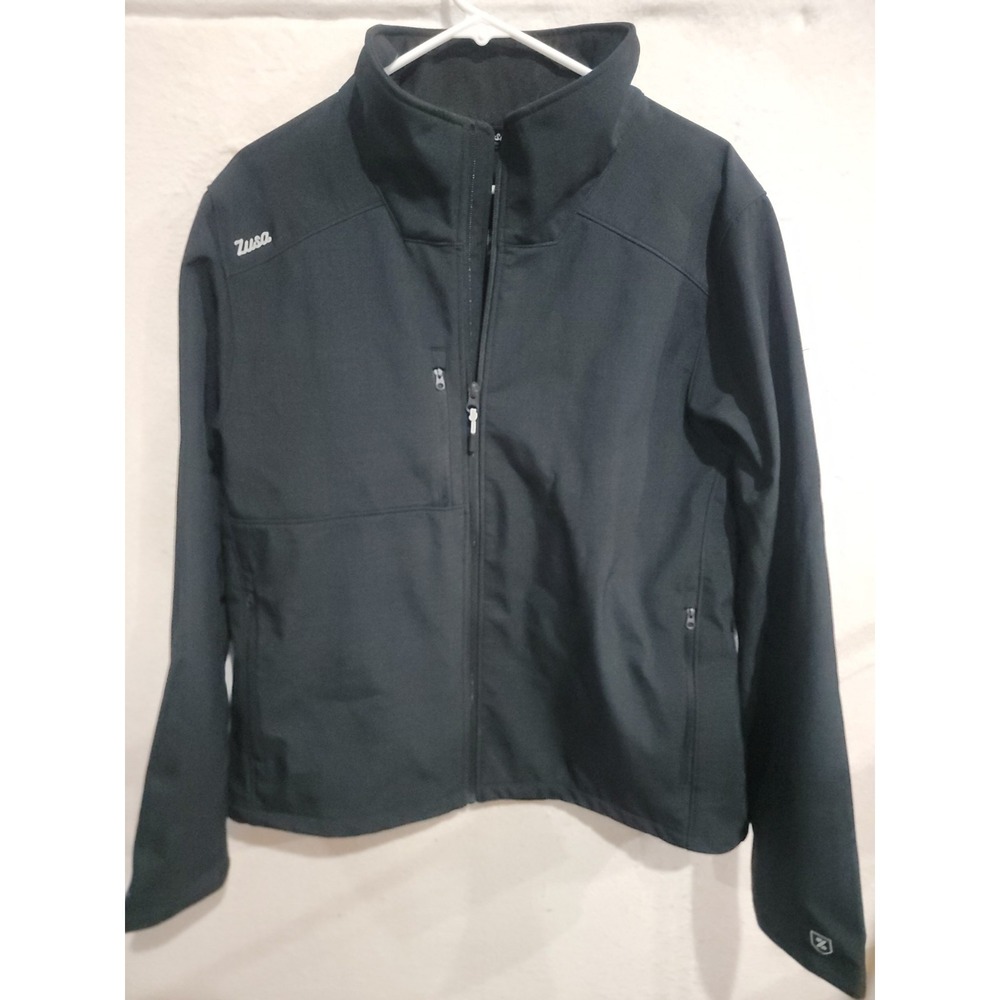 Zusa Mens L Wanderlust Traveler Jacket Black Waterproof Windblock NWT $100 MSRP